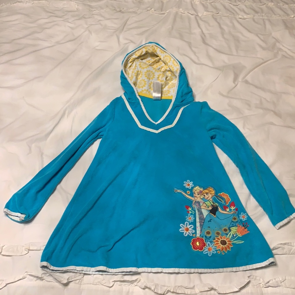 disney store girls frozen swim cover up size 7-8